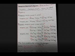 Acids and Bases - 8. Polyprotic Acids and Bases
