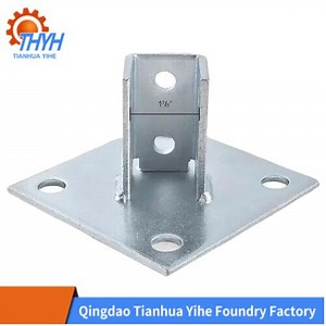 [Hot Item] Unistrut Fittings Strut Accessory Strut Post Base for Support Channel Base Del Poste Del Puntal