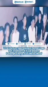 3.8K views · 18 reactions | Viral Oknum Mahasiswa Pamer Logo Sat Intelkam di Klub Malam Palangka Raya, Kini Minta Maaf Tengah beredar video yang memperlihatkan sekelompok mahasiswa memamerkan logo Satuan Intelkam di sebuah tempat hiburan malam (THM) di Palangka Raya tengah viral di media sosial. Saat ini, para mahasiswa tersebut sedang menjalani pembinaan oleh pihak kepolisian yang diwakili oleh Cak Sam dari Polda Kalimantan Tengah. | Tribun Sumsel | Facebook