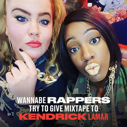 These wannabe rappers tried to give their mixtape to Kendrick Lamar 😂😂 | LADbible
