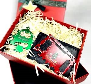 Multitool Christmas Gift Set for Men, Husband, Dad, Camping Enthusiasts & HandyMen, Multitool Card Tool & Christmas Tree Card Multifunctional