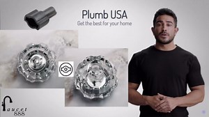 Tub and Shower Faucet Handle for Price Pfister Faucet Old Style Avante Series, Clear Acrylic