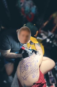 1.8K views · 70 reactions | Don't be sad go get a tattoo First session 酪 #tattooed #tattoo #tattooing #tattooart #tattooideas #tattoodesign | Aw Aw Vlog | Facebook