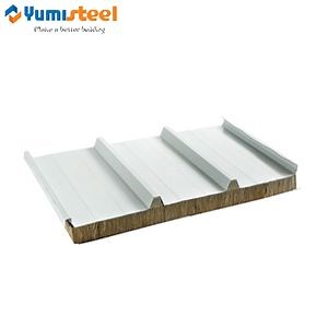 Fireproof Thermal Insulation Rockwool Metal Sandwich Roof Panel