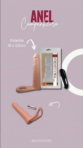 ANEL COMPANHEIRO COM VIBRO 16x3,8cm SEXY FANTASY | SEXSHOP