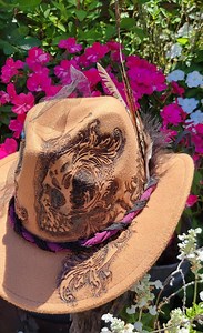 Victorian Skull Cowboy Hat - Etsy