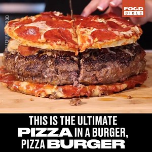 146K views · 1.4K reactions | Introducing the pizza burger...  HellthyJunkFood | FOODbible | Facebook