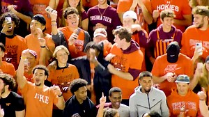 Hokie Nation has spoken: 𝗘𝗻𝘁𝗲𝗿 𝗦𝗮𝗻𝗱𝗺𝗮𝗻 is unmatched. #ThisIsHome | Virginia Tech Athletics