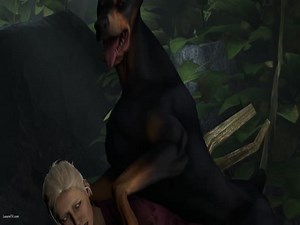 Two girls ambushed by dogs