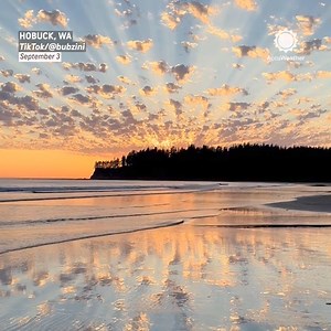 Your Sunday moment of zen: A breathtaking sunset captured in Washington last week 🤩 | AccuWeather