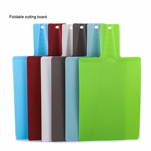 [Hot Item] Multi-Functional Kitchen Plastic Folding Chopping Board Block Cutting Board with Handle