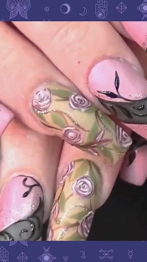 Pink Roses and Lace Nail Art 🌹💅 #rosenails #pinknails #lacenails #nailart #nailarttutorial | Robin Moses Nail Art