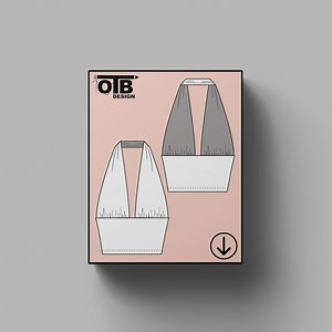 Deep Plunge Halter Top Vector Flat Technical Drawing Illustration Classic Blank Sketch Mock-up Template Design Tech Pack Cad - Etsy