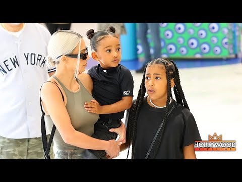 Kim Kardashian Takes North and Chicago Toy Shopping in New Jersey