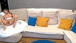 RealLifeCam - Leora bate with big black dildo 26.05.2019