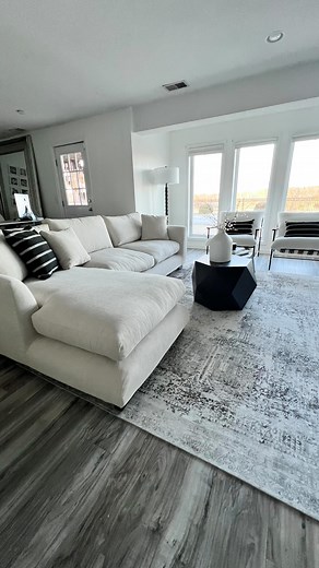 If you’re looking for a new sofa or sectional for your home in 2024, this is it. I was in need of a new sofa/sectional for my downstairs family room. The room is a little bit hard to configure, due to the size and shape and open concept to my office . I found this amazing feather sofa from @25homefurniture . I was able to choose the pieces I wanted and create my own design. Size, shape,style, color, legs, everything. This was perfect for my oddly shaped room. I was also able to choose the fabric