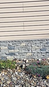 2.5K views | "Within a few evenings and a couple of Saturdays, my Wife and I were able to install 900 sqft of GenStone over our painted foundation" | GenStone | Facebook