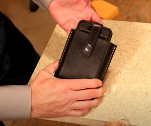 Wet Formed Leather Cell Phone Case