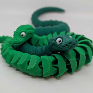 3D Flexi Ball Python Snake Articulated / Fidget Sensory Desk Art / Fun / ADHD / Fidget Toy - Etsy