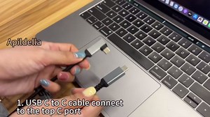 APILDELLA 2-in-1 USB-A/C Video Signal Conversion Cable for 14’’ Triple Laptop Screen Extender, Designed to The Laptop Without Type-C Connect Tri-Screen, Compatible with M1/M2/M3 MacBook