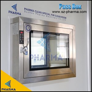 [Hot Item] Stainless Steel Double Door Pass Through Box CE Standard Mechanical Interlocking Pass Box