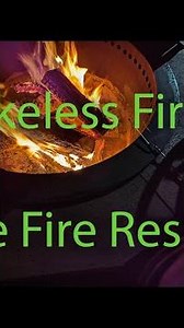 Smokeless fire pit real fire