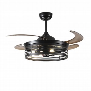 [Hot Item] American Style Four PC Blades Bedroom Invisible Ceiling Fan Light