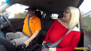 Lacey Starr is a big titted, blonde mature who likes to fuck men, even in the car