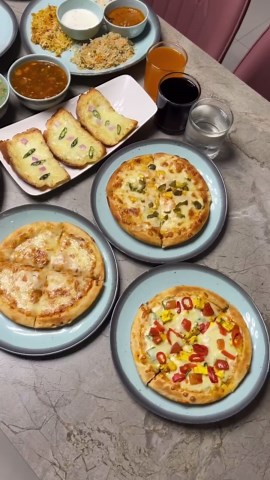 Zest Of Hyderabad on Instagram: "Pizza Zone Kompally serves unlimited veg buffet at a very affordable price! This buffet is available all day long, Pizza Zone is a complete vegetarian eater that serves an array of 80 plus food items including soups, 18 varieties of salads, two types of Garlic bread, Biryani, Indian delicacies such as dal makhani. jeera rice & dal fry, four types of pizzas, six types of hot starters, soft drinks, and a dessert. However. Please avoid wastage and consume your meal 