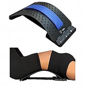 Back Stretcher Device for Back Pain Relief - Lumbar Support - Spine Deck - Massager for Back - Spine Stretcher Helps Lower Back Pain - Easy Back Therapy That relieves Chronic Pain