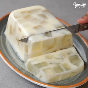 Coconut Jelly Milk Pudding | Refreshing Summer Dessert Recipe | Yummy Recipes