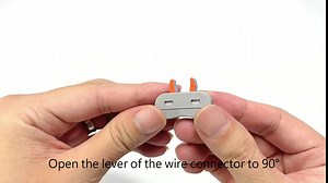 Pcs Lever Wire Nut Connector,Mini Conductor Compact Electrical Wiring Terminals,28-12 AWG (SPL-2 10 Pcs)