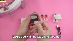 Rechargeable Knitting Machine Counter, Row Counter for Knitting, Suitable for 32, 40 and 48 Needles, Charges Quickly and Install Easily, Knitting Machine Accessories