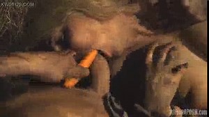 Bizarre rabbit metamorphosis in 4K quality