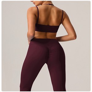 [Hot Item] Women's Long-Sleeve Yoga Outfit – Compression Tights with Chest Support