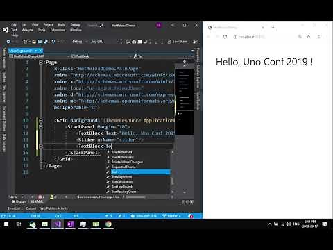 XAML Hot Reload Demo - Uno Platform