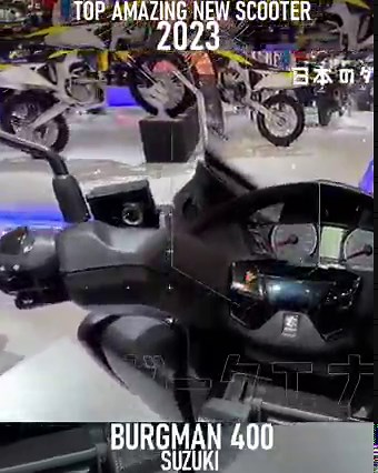 Suzuki Burgman 400 Top Amazing New Scooters For 2023. All these scooters were filmed by our team at EICMA, Motor Bike Expo 2023. #SuzukiBurman400 #Burgman400 #Bestscooter2023 #newmotorcycle2023 #Suzukiscooter2023 | Best of the Beast Modification