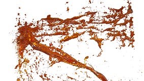 Whirlwind of Orange Liquid Like Juice on White Background. Beautiful Colored Paint is Whirling Stock Video - Video of motion, aqua: 87829127