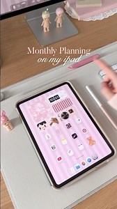Plan my month with me on my iPad 🤍✍🏻 #digitalplanning #goodnotes #ipadplanner #digitalplanner