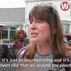 Karen Penny has spent the past 30 months walking the 11,000-mile coast of Britain and Ireland. The 56-year-old retired legal professional perservered through the pandemic to complete the epic journey this week. Da iawn! | WalesOnline