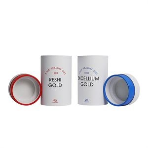 [Hot Item] Firstsail Premium Cylinder Cardboard Food Can Retailer Packaging Tube Beverages Health Products Bottle Round Paper Box with EVA Foam