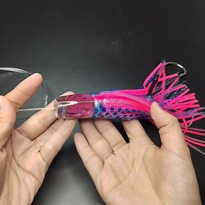 VIKETECH 8’’ 3.5oz Resin Saltwater Fishing Trolling Lure for Tuna Mahi Mahi Marlin Wahoo Sailfish Dolphin Lures Deep Sea Offshore Big Game Included Mesh Bag