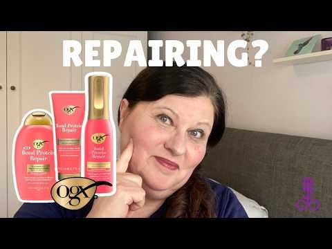 OGX Bond Protein Repair Review | Shampoo, 1-Minute Mask & Leave-In Mist for Perimenopausal Hair