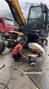 327K views · 3.7K reactions | Front axle repair for a wheeled excavator. #auto #mechanic #mechanicsteve #automotive #viral #truck | Mechanic Steve | Facebook