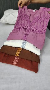 Zoom Cotton embroidery tops long:37:Body:38/46 code:059 #tops #newtops #viral #viralvideos | MQ