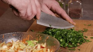 Male Chef Uses Knife Cut Parsley Stock Footage Video (100% Royalty-free) 3997208541 | Shutterstock