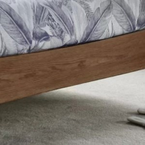 Montpellier Winged Rattan Oak Bed Frame Indulge in the charm of this French inspired oak rattan bed frame. Crafted with exquisite detail, this rustic bed frame features carved details that elevate its timeless appeal. The generously proportioned double layered winged back rattan headboard is sure to make an impressive statement in your bedroom whilst creating an authentic French antique feel. Made from solid oak and engineered timber, the bed highlights the natural beauty of the wood through its