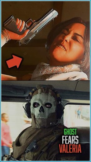 Why Is Ghost SCARED Of Valeria...? 😳 | MW2 #shorts