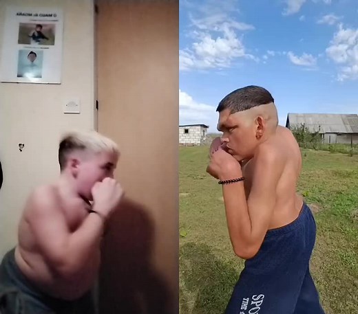 #dúo con @Lesha_sv enano boxeador 🥊 #enanomolon #fyp #humor #boxeo