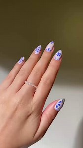 3.8K views · 29 reactions | Chasing sunsets and sipping spritzes ☀️ These Euro summer nails are your passport to effortless chic  @bycheznails uses SHELLAC in Studio White and Blue Eyeshadow | CND - Creative Nail Design | Facebook